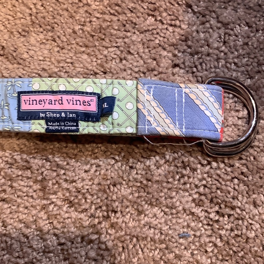 Vineyard vines fabric belt size XL